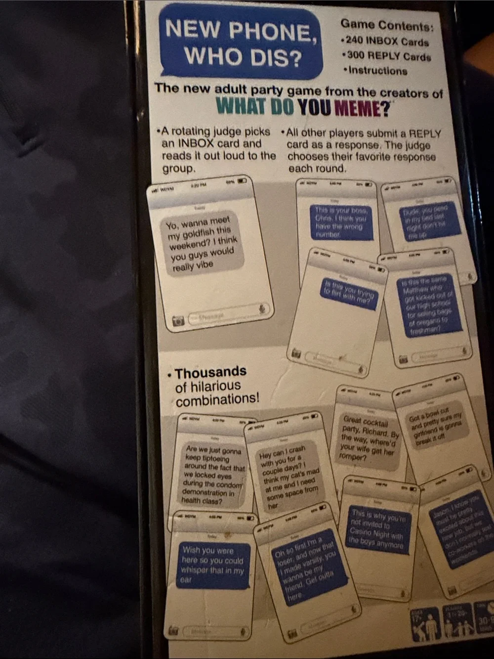 New phone, who DIS? Game opened, but all there never used.